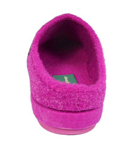Amado Macario Malaga - Zapatillas de Estar por casa de Tela para Mujer, Color Rosa, Talla 37