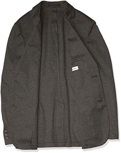 Amazon Essentials - Chaqueta deportiva de punto para hombre, Gris carbón jaspeado, M