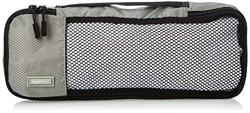 AmazonBasics - Bolsas de equipaje alargadas (4 unidades), Gris