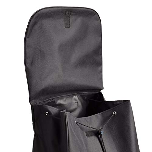 AmazonBasics – Carrito para la compra plegable con plataforma de ruedas extraíble, mango de 91 cm de altura, negro