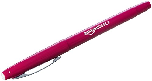 AmazonBasics - Rotuladores de punta de fieltro, colores surtidos, paquete de 12