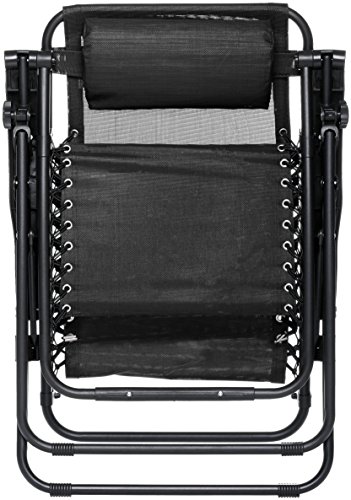 AmazonBasics Silla Gravedad Cero, Negra