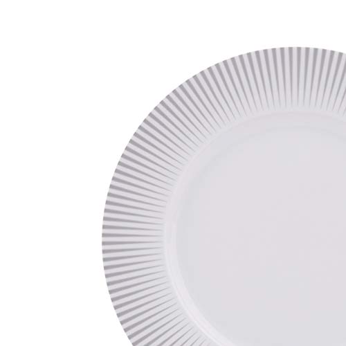 AmazonBasics - Vajilla de 18 piezas, Foco, 6 servicios