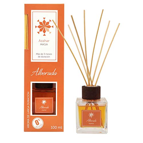 Ambientador Mikado, Difusor de Varillas 100 ml, Fragancia Azahar