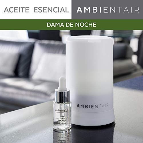 Ambientair. Aceite perfumado hidrosoluble 15ml. Aceite hidrosoluble Dama de Noche para humidificador de ultrasonidos. Perfume de Dama de Noche para ambientador de Vapor de Agua. Aceite sin Alcohol