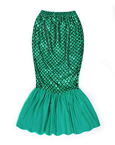 AmzBarley Sirenita Traje Baño Fiesta Sirena Bañador Bikini Set Niña Cumpleaños Princesa Disfraz Vereno Nadar Niña 3 Piezas Top Cortos 3-4 Años