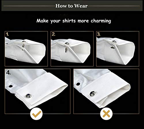 AnazoZ Gemelos Cobre Gemelos Hombre Letra A Gemelo Camisa para Hombre Negro