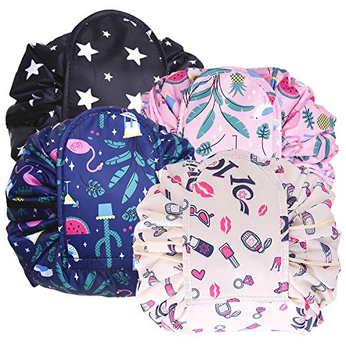 ANDERK 4 Piezas Neceser Viaje Mujer Bolsa Aseo Neceser Niña Bolsas de Cosméticos Neceser Maquillaje Mujer