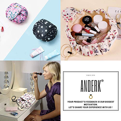 ANDERK 4 Piezas Neceser Viaje Mujer Bolsa Aseo Neceser Niña Bolsas de Cosméticos Neceser Maquillaje Mujer