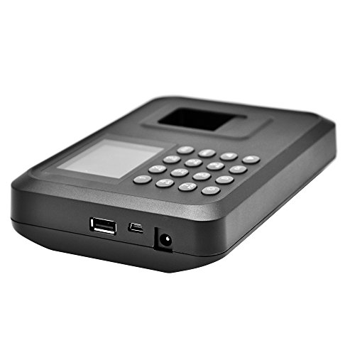 Anself 2.4 "TFT Máquina de asistencia biométrico de huellas digitales de LCD pantalla USB DC 5V / 1A con reloj del registrador de tiempo para empleados