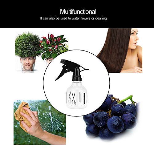 Anself Botella de Spray 300ml Pulverizador de Rociar Agua para Peluquería Salón Peluquero
