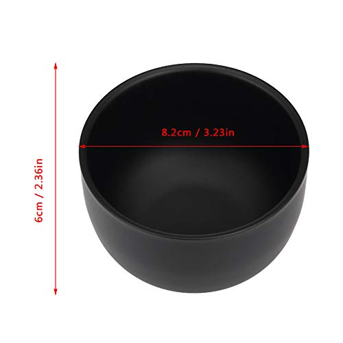 Anself Tazón de Jabón de Afeitar para Hombres Taza de Jabón Inoxidable Tazón de Limpieza de Afeitar de Afeitado Facial Masculino