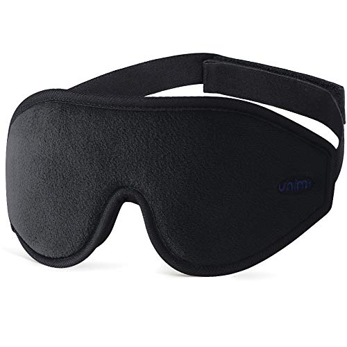Antifaz para dormir Unimi Premium para mujeres y hombres, máscara para ojos mejorada contorneada en 3D, diseño de fosa nasal oculta que permite , máscara para ojos de seda 100% agradable para la piel