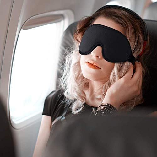 Antifaz para dormir Unimi Premium para mujeres y hombres, máscara para ojos mejorada contorneada en 3D, diseño de fosa nasal oculta que permite , máscara para ojos de seda 100% agradable para la piel
