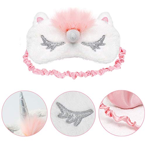 Antifaz para Dormir, ZOYLINK 3 Piezas Mascara para Dormir Antifaz Unicornio Antifaces Máscara para Niños,Niñas, Mujeres Mascara de Ojos (4pack)