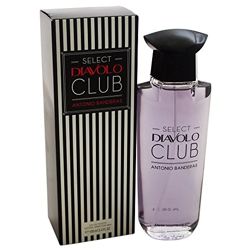 Antonio Banderas Select Diavolo Club Eau de Toilette Spray for Men, 0.55 Pound by Antonio Banderas