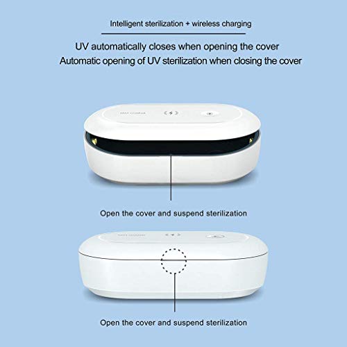 AONCO UV Sanitizer para teléfono, esterilizador de ozono portátil inalámbrico esterilizador de aromaterapia desinfección Caja de luz UV Teléfono, reloj, brocha de maquillaje, limpiador de joyas