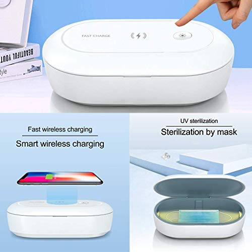 AONCO UV Sanitizer para teléfono, esterilizador de ozono portátil inalámbrico esterilizador de aromaterapia desinfección Caja de luz UV Teléfono, reloj, brocha de maquillaje, limpiador de joyas