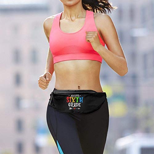 AOOEDM Riñonera para Hombres y Mujeres, riñonera Informal para Equipo de Sexto Grado para Entrenamiento, Viajes, Senderismo