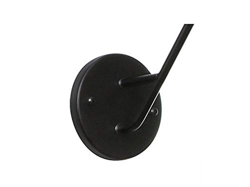 Apliques De Pared Para Interiores Industriales Vintage,Retro El Hierro Forjado Con Hierro Largo Brazo De Luz De Lámpara De Pared,Candelabro De Pared Con Cadena De Hierro Negro Tulipa Flor Accesorio