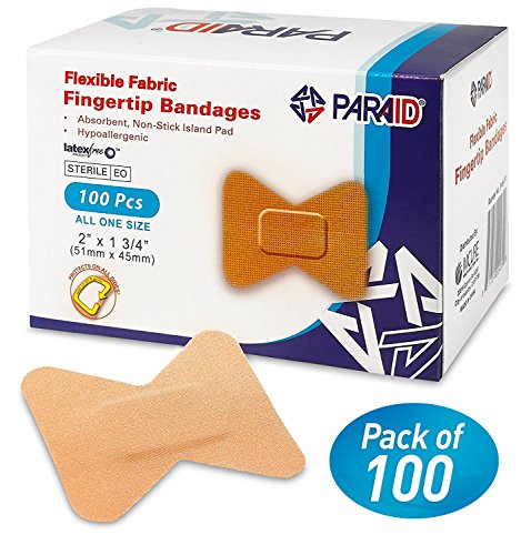 Apósitos flexibles para las puntas de los dedos y para evitar la infección de las heridas (caja de 100)
