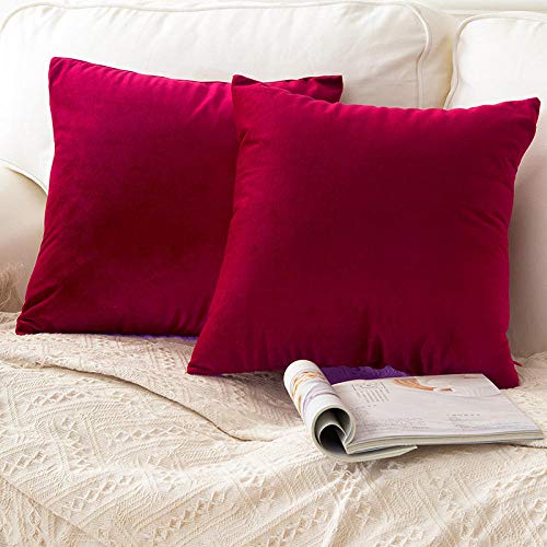 AQGELBZ Nordic Hug Pillowcase Square Velvet Cushion Sofa Living Room Cushion Pillow@Fragrant Yellow_45*45 Pillowcase Without Core