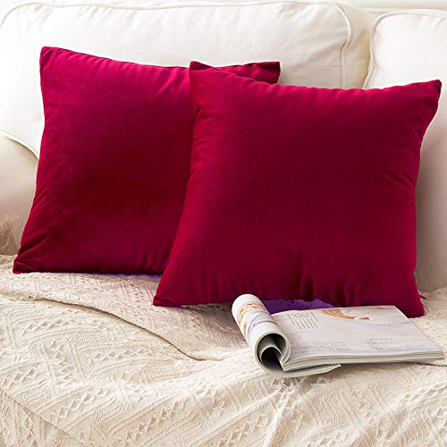 AQGELBZ Nordic Hug Pillowcase Square Velvet Cushion Sofa Living Room Cushion Pillow@Fragrant Yellow_50*50 Pillowcase Without Core