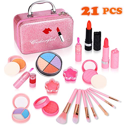 ARANEE Maquillaje Niñas Set Maletin Juguete Niña 21 PCS (Rosa)