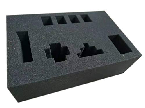 Argento Estuche 2 en 1 para miniaturas, modelos, dados, martillo de guerra, DND, mazmorras y dragones, mesa, RPG, espuma en miniatura, bolsa en miniatura, Caja de almacenamiento para dados