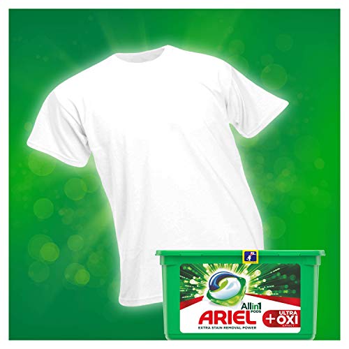 Ariel Todo En Uno Pods +OXI Detergente En Cápsulas 14 Lavados, Con Lavado A 20 °C Y Perfume Duradero