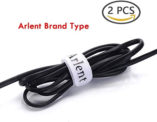 Arlent 1 metros de largo gancho y bucle autoadhesivas - Conjunto de 100 mm con pegamento espalda tejido de nailon estilo de velcros Cierre Negro