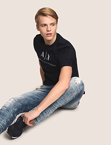 Armani Exchange 8nztcj Camiseta, Azul (Navy 1510), Small para Hombre
