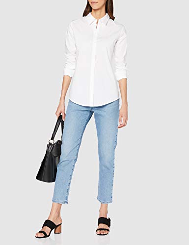 Armani Exchange Casual & Elegant Blusa, Blanco (Optic White 1000), Small para Mujer