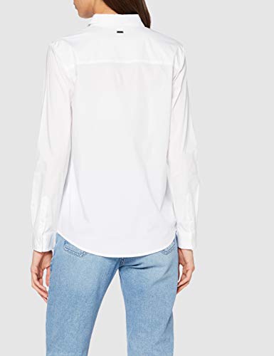 Armani Exchange Casual & Elegant Blusa, Blanco (Optic White 1000), Small para Mujer