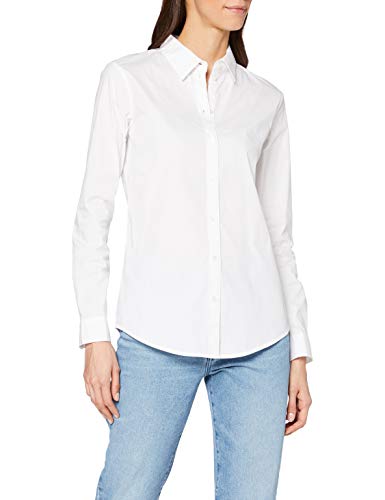 Armani Exchange Casual & Elegant Blusa, Blanco (Optic White 1000), Small para Mujer