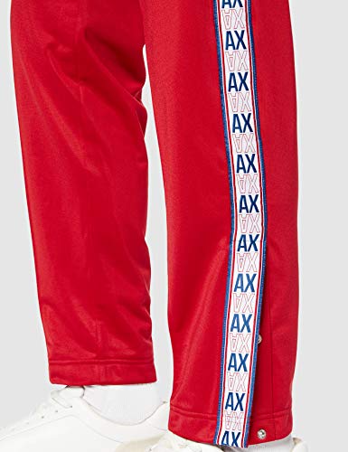 Armani Exchange Cross Gender Logo Bottom Pantalones de Deporte, Rojo (Chili Pepper 1435), W22 (Talla del Fabricante: Small) para Hombre