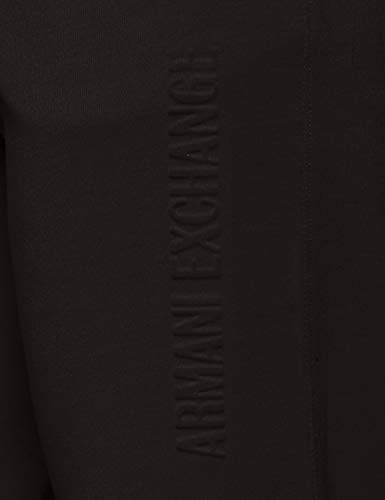 Armani Exchange Double Knit, Side Logo Pantalones de Deporte, Negro (Black 1200), 44 (Talla del Fabricante: Large) para Mujer