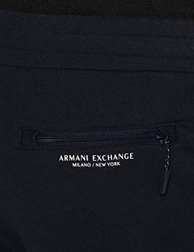 Armani Exchange French Terry Pantalones Cortos, Azul (Navy 1510), 56 (Talla del Fabricante: XX-Large) para Hombre