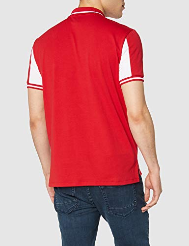 Armani Exchange Hashtag Logo Polo, Rojo (H.Risk Red/White 5422), Medium para Hombre