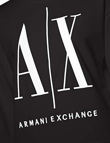 Armani Exchange Icon Project Sudadera, (Black 1200), Small para Mujer