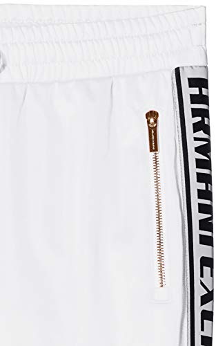 Armani Exchange Logo Tape Pantalones de Deporte, Blanco (Optic White 1000), 44 (Talla del Fabricante: Large) para Mujer