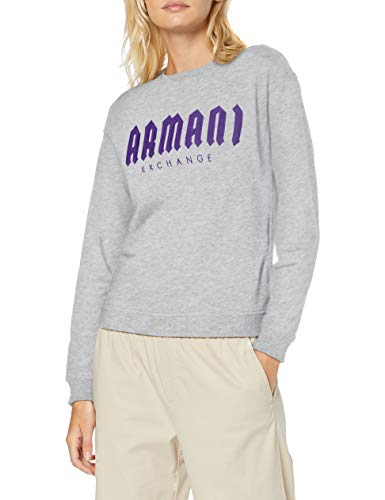 Armani Exchange Multi Colour Mission District Style Sudadera, (Grey Bc04/Morositas 3976), Medium para Mujer