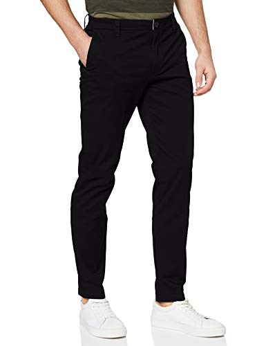 Armani Exchange Stretch Cotton Twill Pantalones, Negro (Black 1200), 46 (Talla del Fabricante: 29) para Hombre