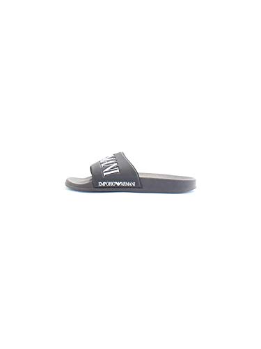 Armani Footwear Emporio Sliders UK 7 Black and White