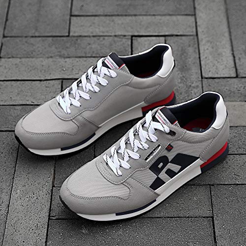 ARRIGO BELLO Zapatillas Deportivas Hombre Running Zapatos Vestir Casual Transpirables Sneakers Gimnasio Correr Tamaño 40-46 (45 EU, Gris)