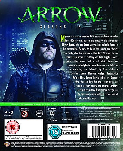 Arrow S1-5 [Edizione: Regno Unito] [Reino Unido] [Blu-ray]