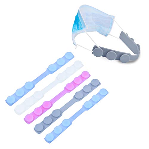 Artibest 5 Piezas M Ask Gancho de extensión para Orejas M Ask Extensión, Hebillas de Cuerda de extensión ajustador de protección para los oídos, Color al Azar