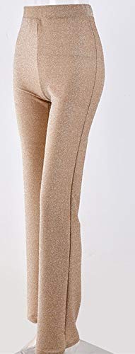 Articat Verano De Cintura Alta Ancho De La Pierna Pantalones De Las Mujeres Fondos Sólidos De Alto Elastich Flare Como Cuadro L