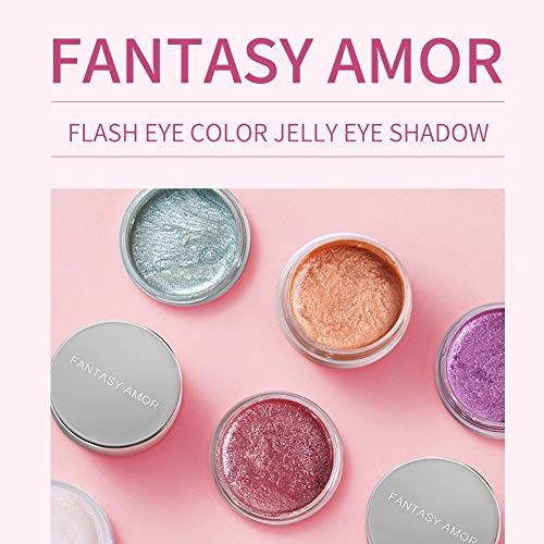 ARTIFUN Shiny Jelly Eyeshadow Sombra Duradera a Prueba de Manchas Impermeable Ilumina los Ojos