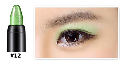 Artist Eyeliner Super Liner, Lápiz de Ojos Trazo Fino y Grueso, Lápices delineadores de ojos, para mujer, de moda, suave, resistente al agua, herramienta de maquillaje (Verde)